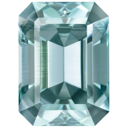 Аквамарин, Изумрудная огранка, 11,99 ct 1
