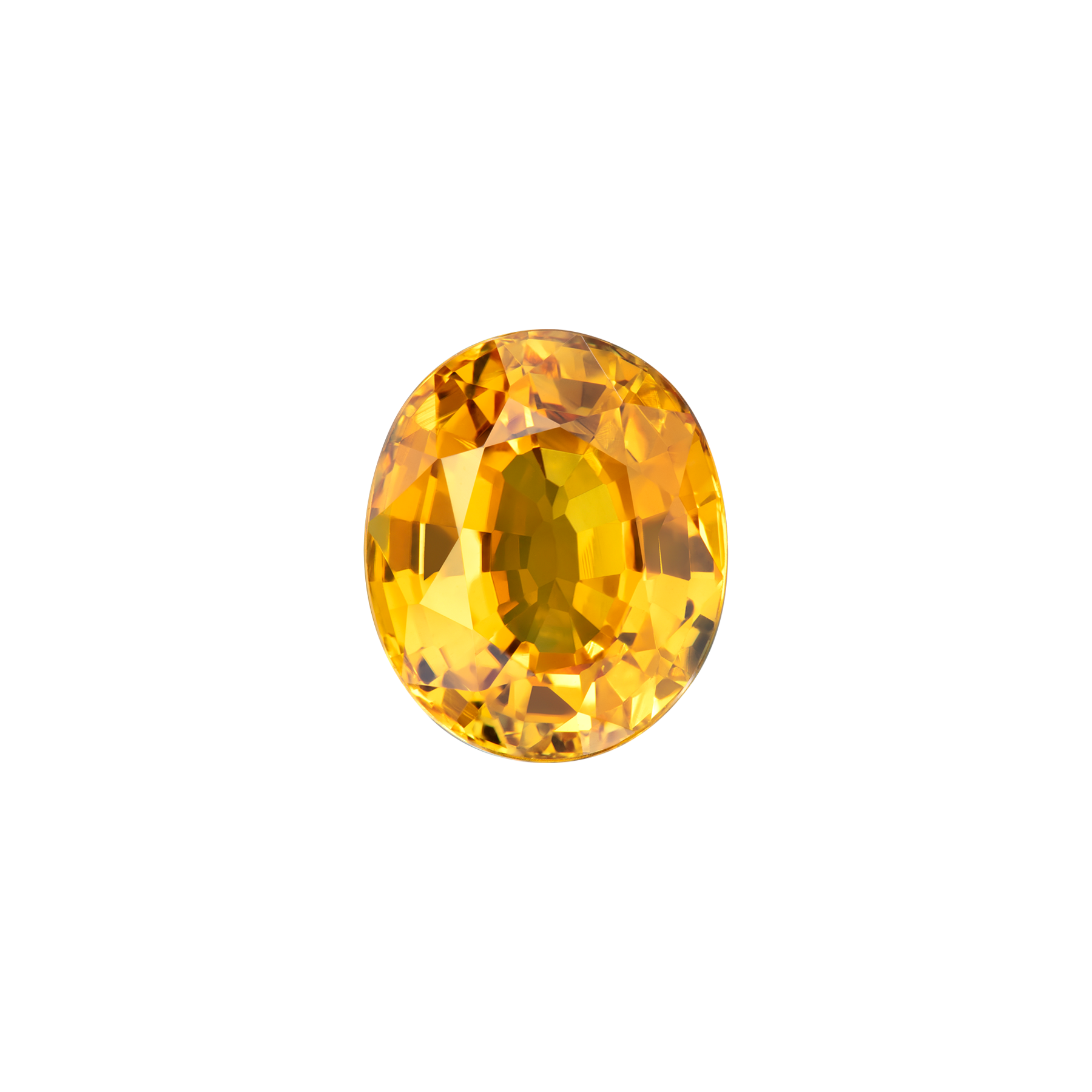 Оранжевый сапфир, Овал, 3.99ct