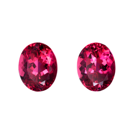 Сет из двух рубеллитов,овал 4,32ct и 4,14ct 1