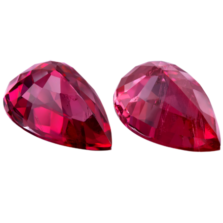 Сет из двух рубеллитов Груша, 8,80ct и 8,72ct 2