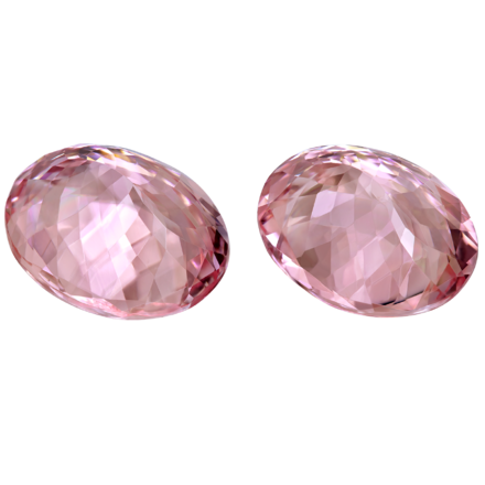 Сет из двух морганитов, Овал, 2-15,82ct 2
