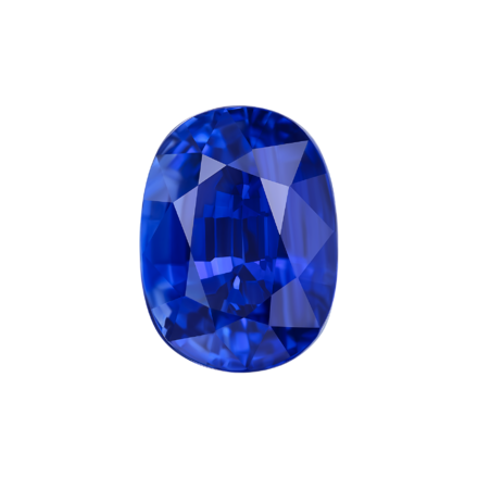 Сапфир, Vivid Blue (royal blue), Sri Lanka, Овал, 6,41 ct 1