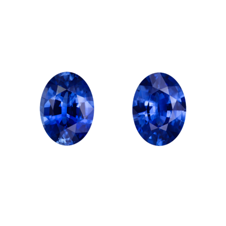 Сет из двух сапфиров, SRI LANKA, Овал, 3,66ct/ 3,13ct 1