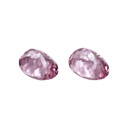 Сет из двух морганитов, Овал, 6,26ct/ 5,76ct 2