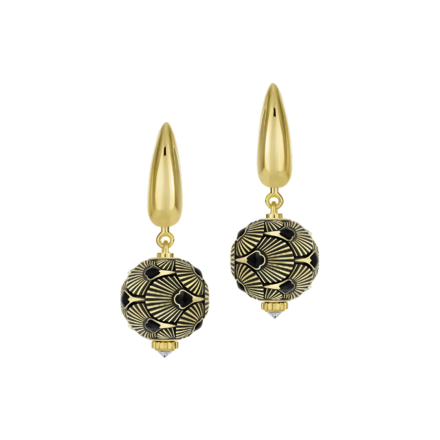 Серьги с бриллиантами, желтое золото, н.керамика 2