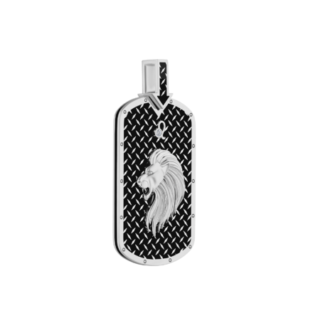 Подвес с бриллиантом, белое золото, нанокерамика 2