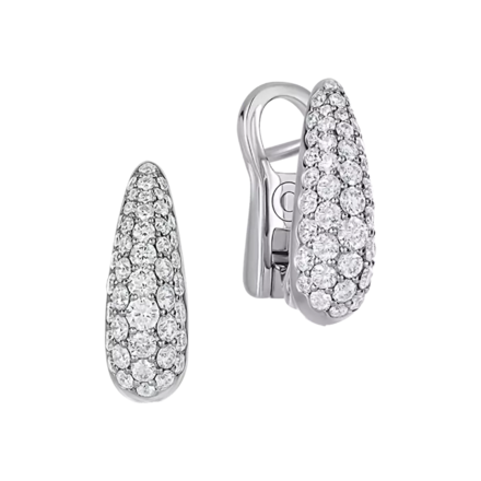 Серьги с рубинами и бриллиантами, белое золото 2