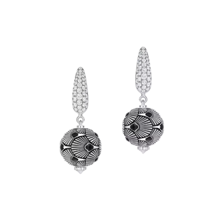 Серьги с бриллиантами, белое золото, н.керамика 2