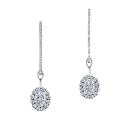 Серьги с бриллиантами, жёлтое и белое золото 2