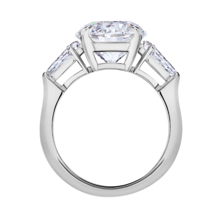 Кольцо с бриллиантами, белое золото 2