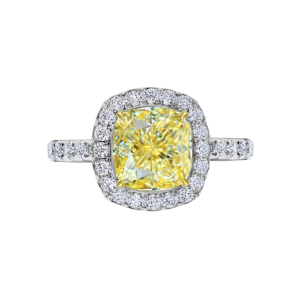 Кольцо с бриллиантами, белое золото 2