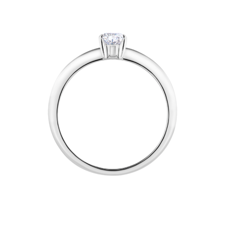 Кольцо с бриллиантом, белое золото 3