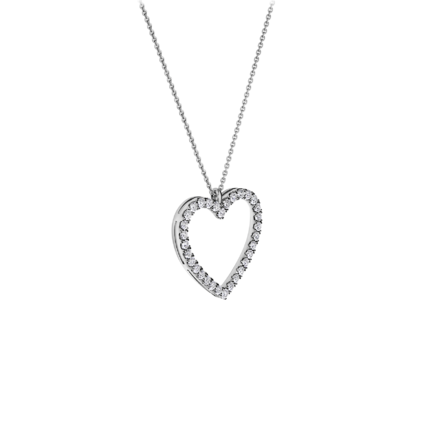 Колье с бриллиантами, белое золото 2