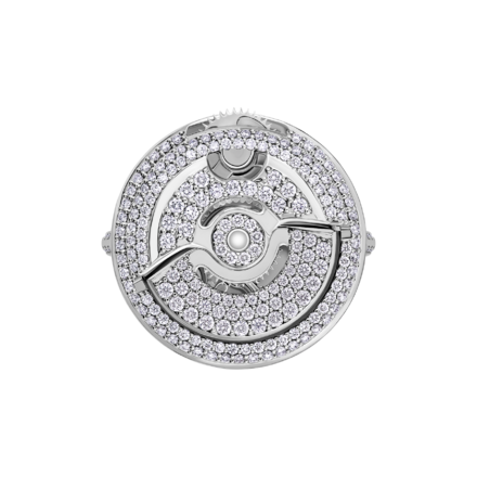 Кольцо с бриллиантами, белое золото 3