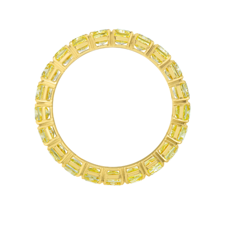 Кольцо с желтыми бриллиантами, желтое золото 2