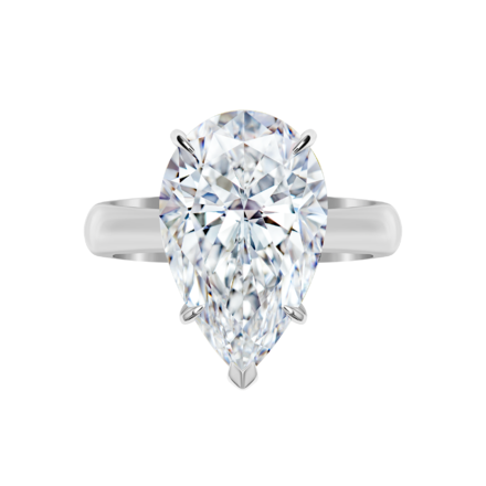 Кольцо с бриллиантом, белое золото 2