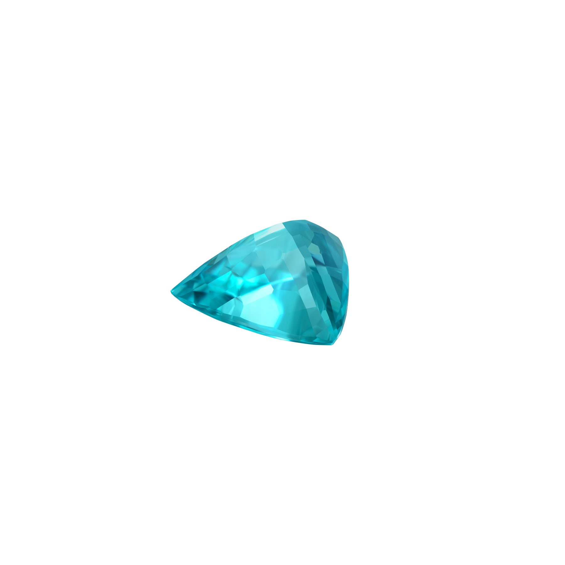 Турмалин Параиба, Триллион, 2,06 ct