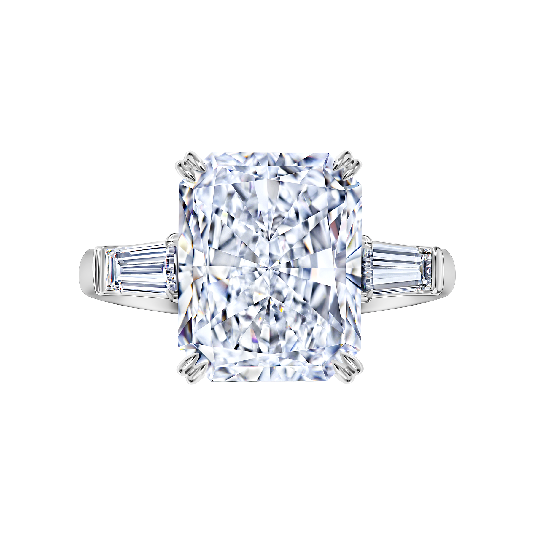 Кольцо с бриллиантами, платина