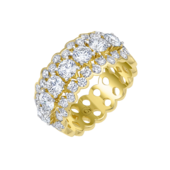 Кольцо с бриллиантами, желтое золото