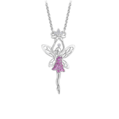 Колье с розовыми сапфирами и бриллиантами, белое золото