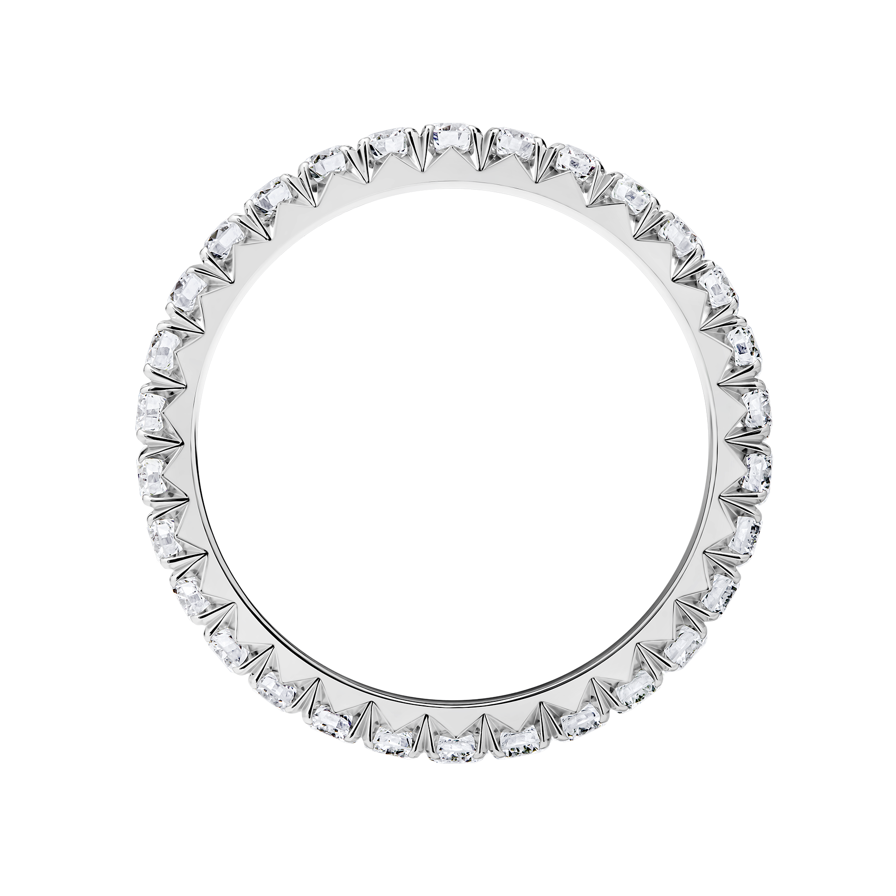 Кольцо с бриллиантами, белое золото