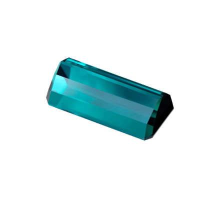 Турмалин Индиголит, Октагон, 11,01ct 4