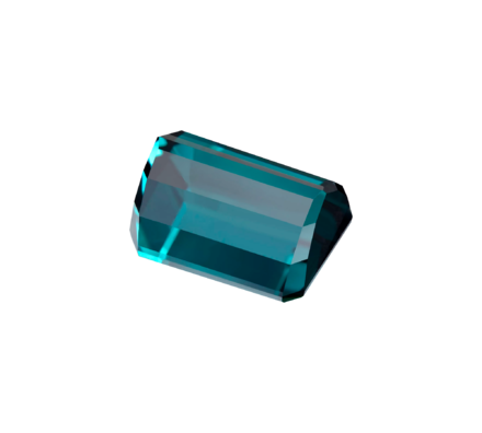 Турмалин Индиголит, Октагон, 12,01ct 4