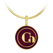 Подвес с бриллиантами, желтое золото, н.керамика