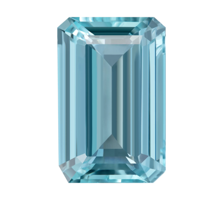 Аквамарин, Изумрудная огранка, 19,46 ct 1