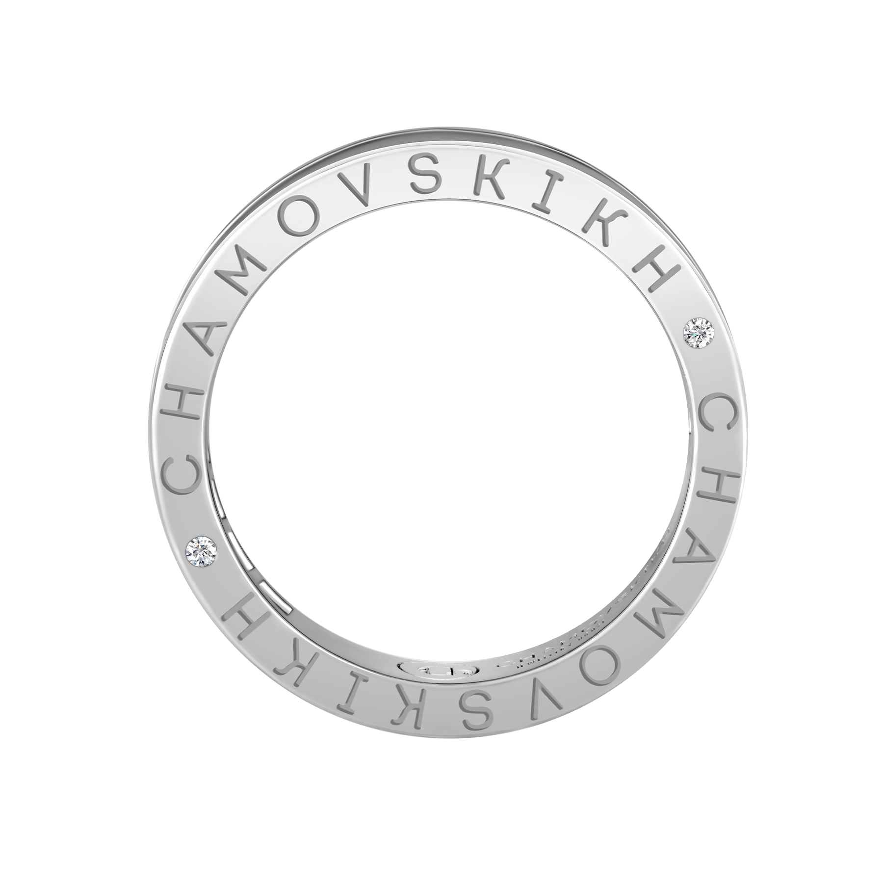 Кольцо с тсаворитами и бриллиантами, белое золото