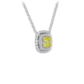 Колье с бриллиантами, белое золото