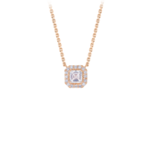 Колье с бриллиантами, розовое золото