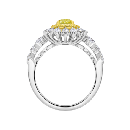 Кольцо с бриллиантами, белое золото 3