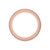 Кольцо с бриллиантами, розовое золото