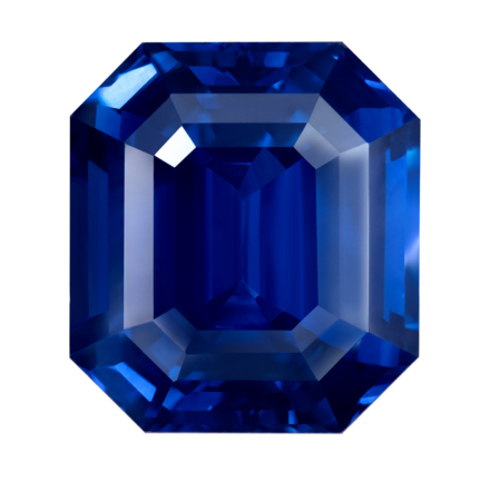 Сапфир, SRI LANKA, Октагон, Vivid blue "royal blue", 23.09 ct 1