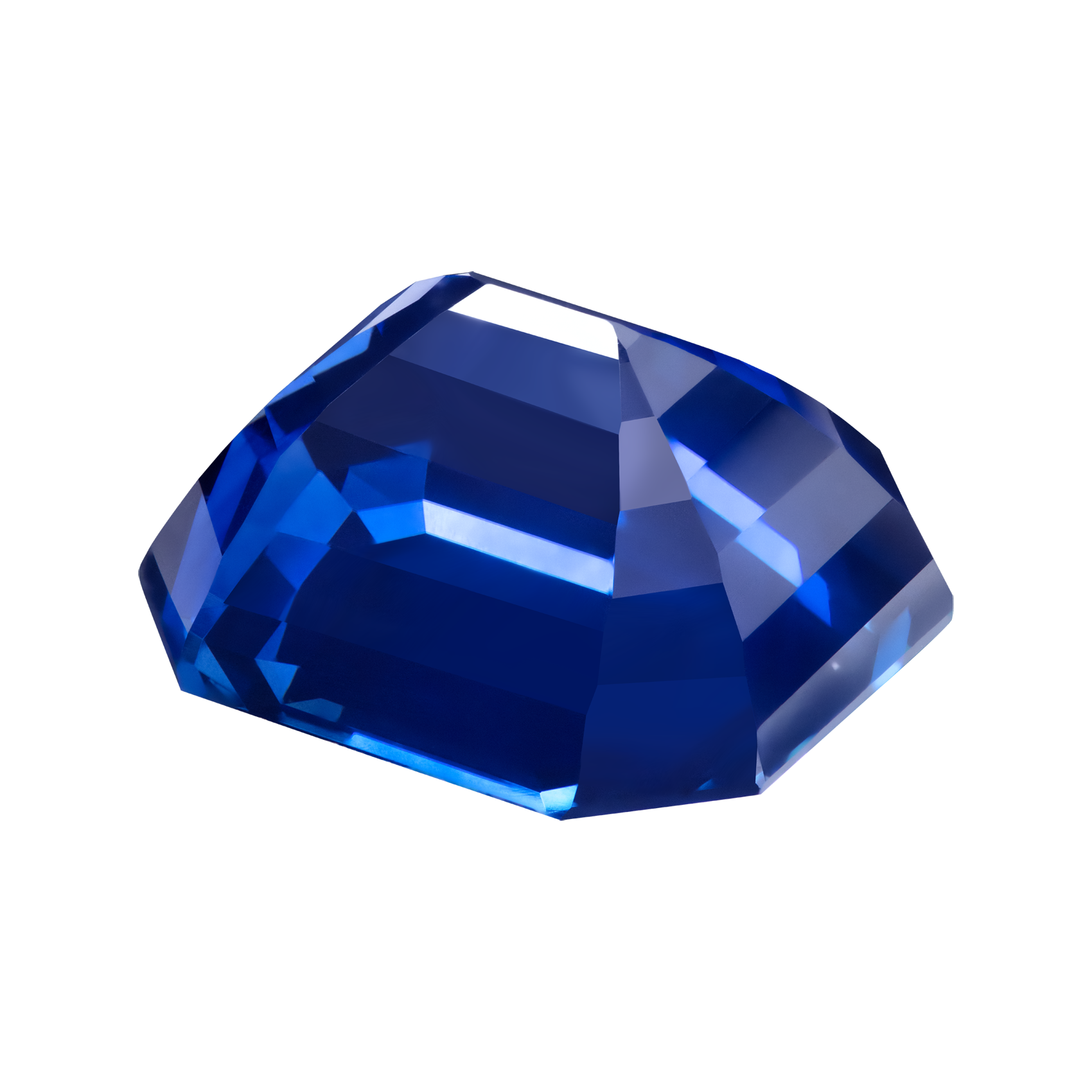 Сапфир, SRI LANKA, Октагон, Vivid blue 