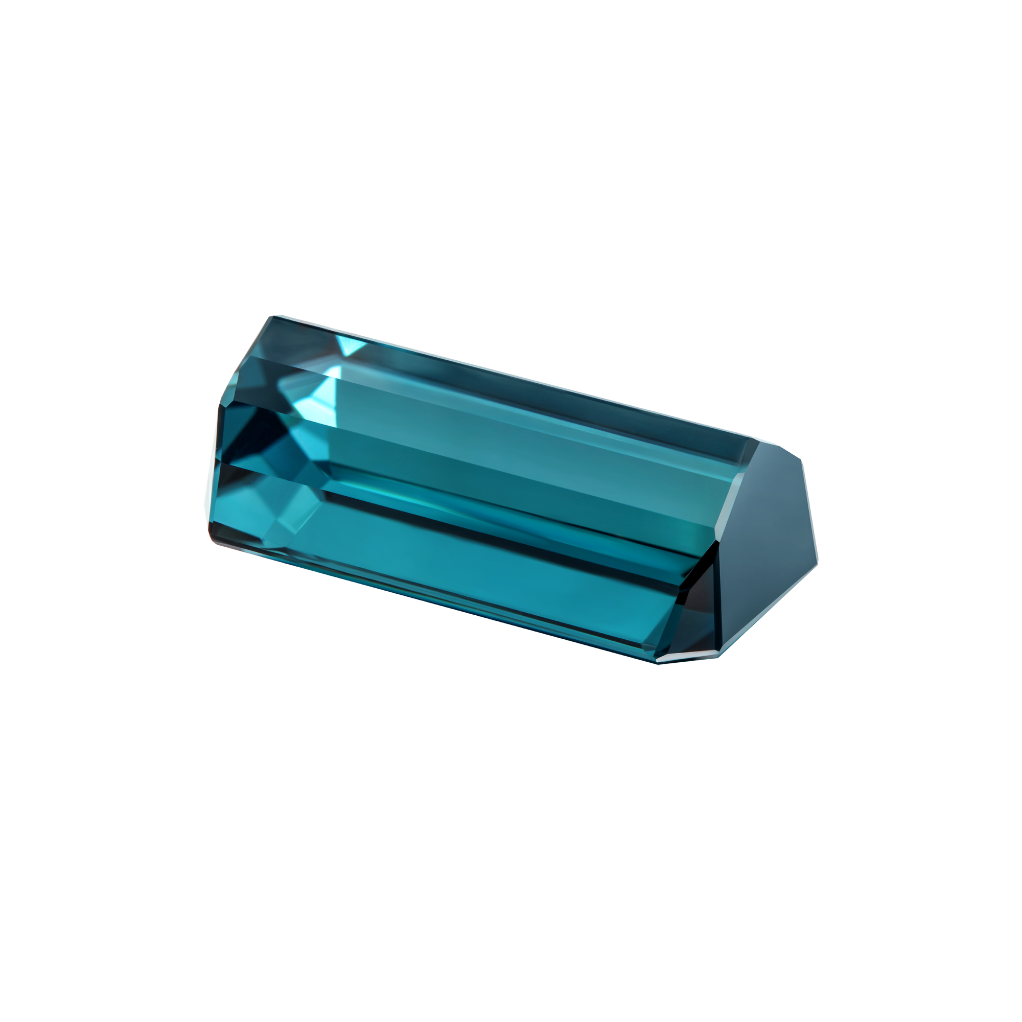 Турмалин Индиголит, Октагон, 10,69ct