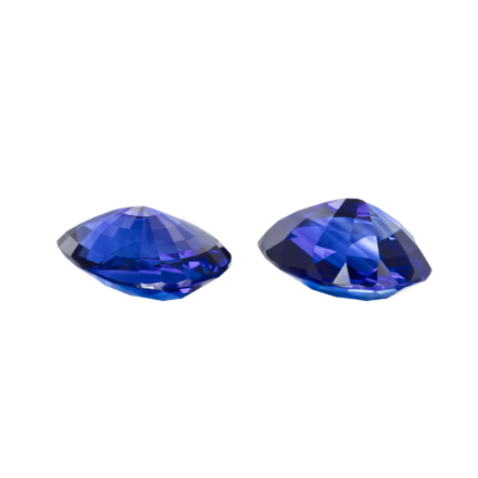 Сет из двух сапфиров, Royal Blue, Sri lanka, Груша, 5,89 ct и 6,52 ct 2