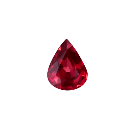 Рубин, MOZAMBIQUE, UNHEATED, Груша, 4,05 ct 1