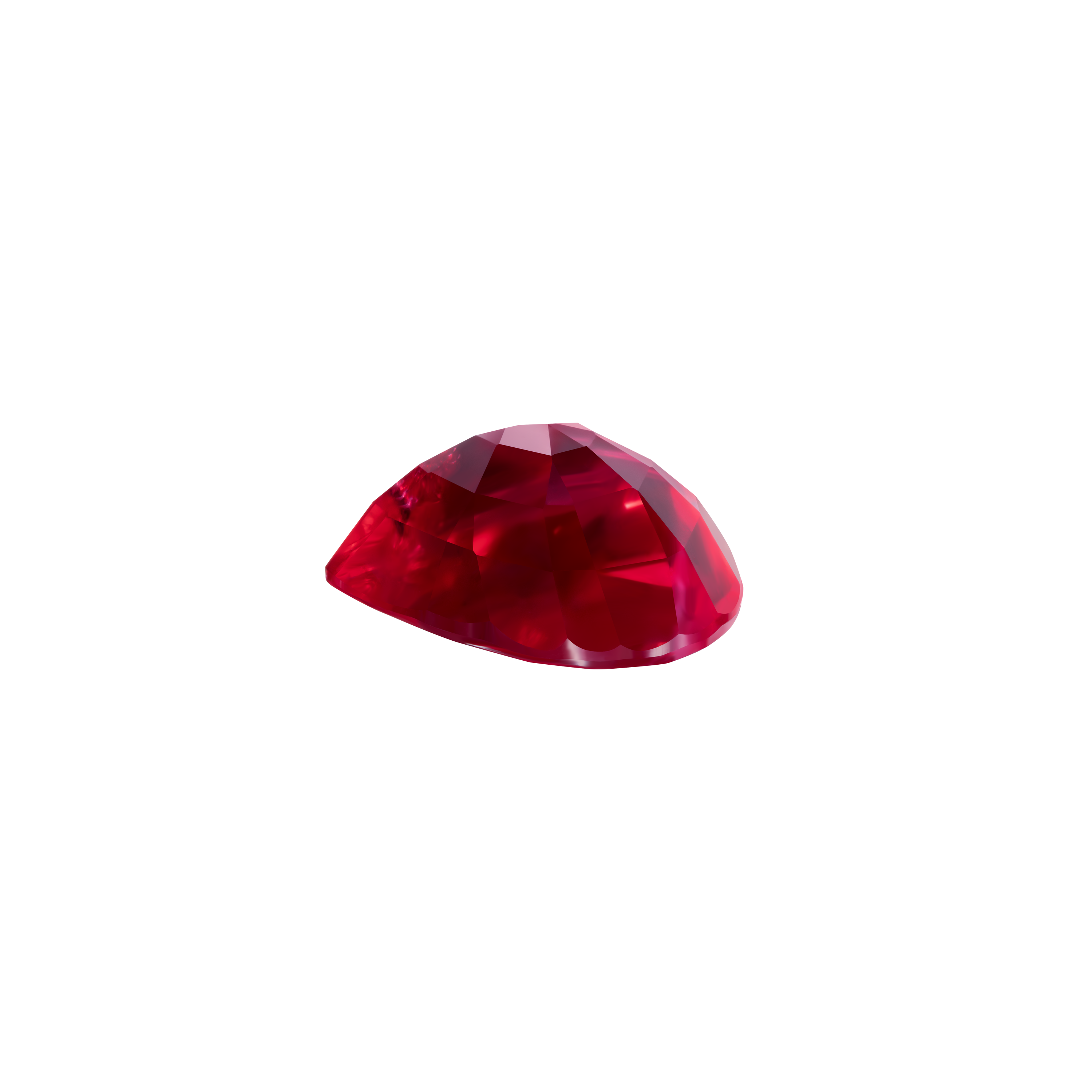 Рубин, MOZAMBIQUE, UNHEATED, Груша, 4,05 ct