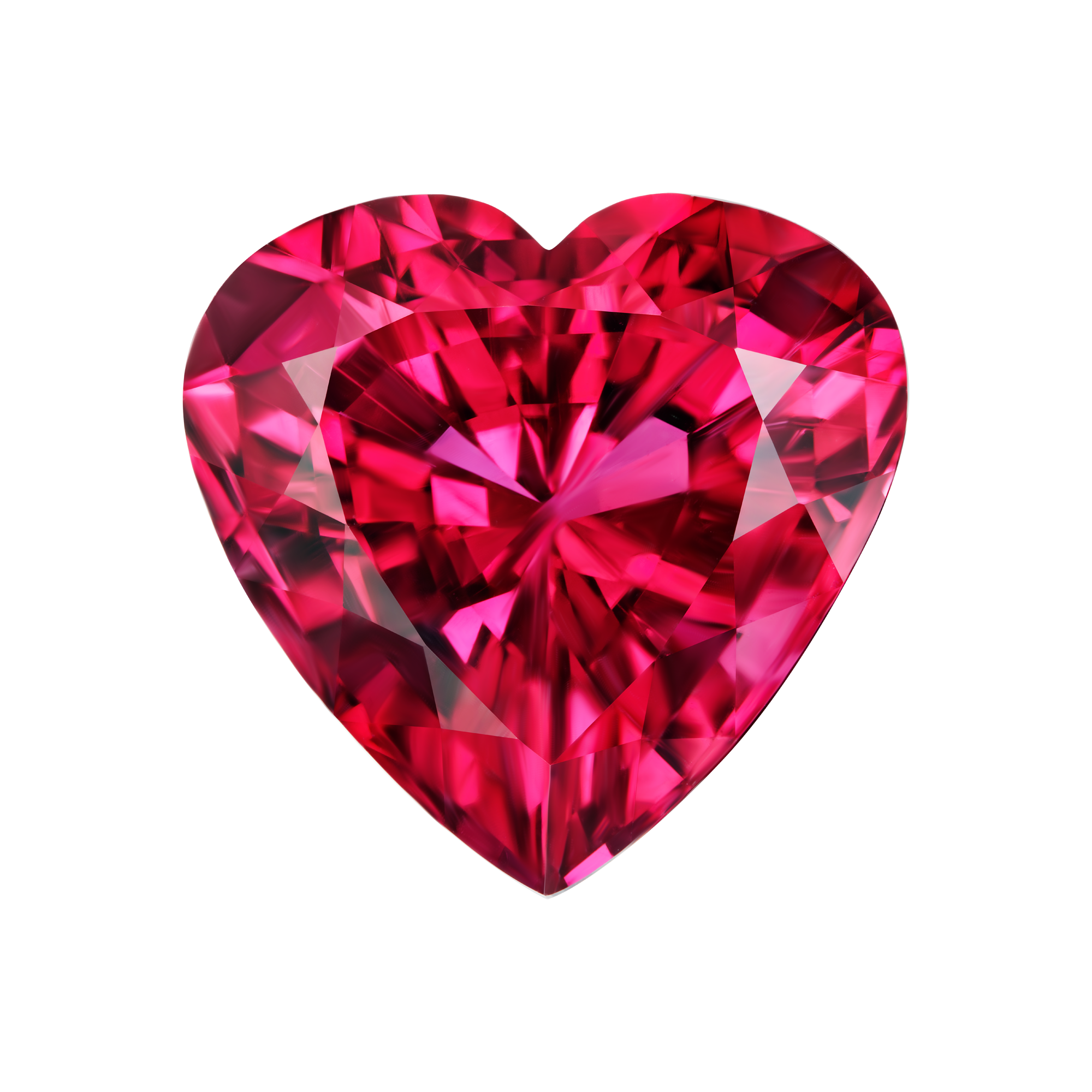 Турмалин Рубеллит, Сердце, 23,367ct